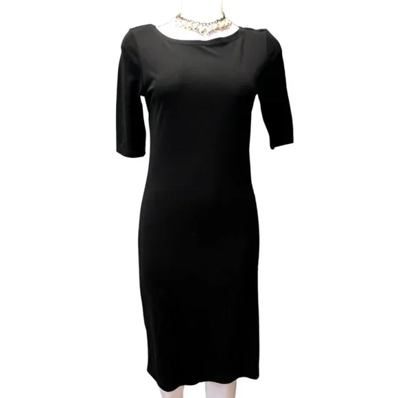 wrap midi dress long sleeve Womens Cashmere Wrap Dress Long Sleeve Elegant A-Line Midi Dress Beige / XS